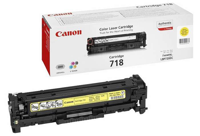 CANON 718 YELLOW TONER CARTRIDGE