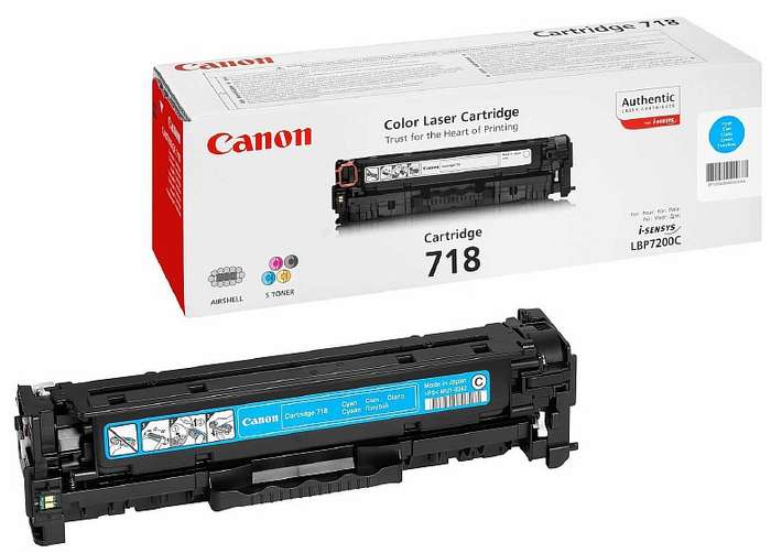 CANON 718 CYAN TONER CARTRIDGE