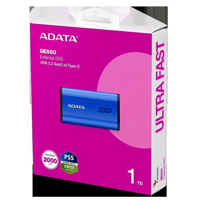 ADATA SE 880 PORTABLE SSD 1TB BLUE