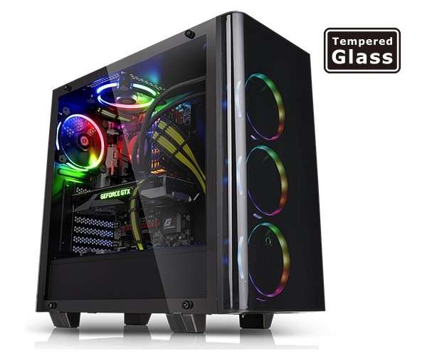 TT CASE, VIEW 21 TG RGB PLUS MID-TOWER