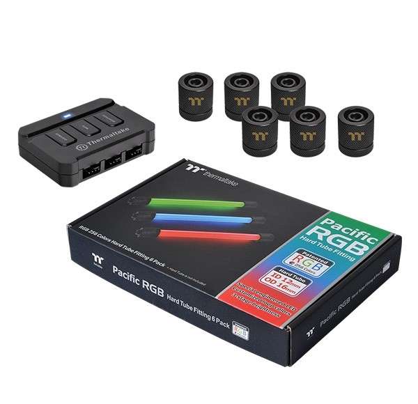 TT COOLER KIT, PACIFIC RGB FITTINGS