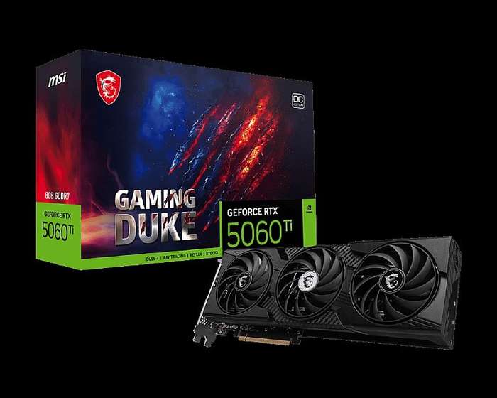 MSI RTX 5060 TI 8G GAMING DUKE 3X OC