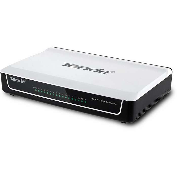 TENDA SWITCH 16 PORT FAST ETHERNET DES*