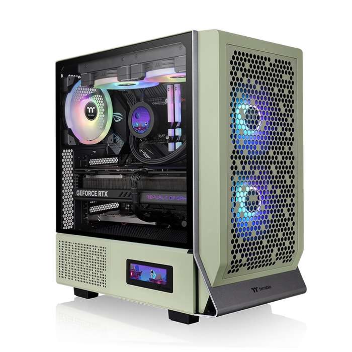 TT CASE, CERES 300 TG ARGB MATCHA GREEN