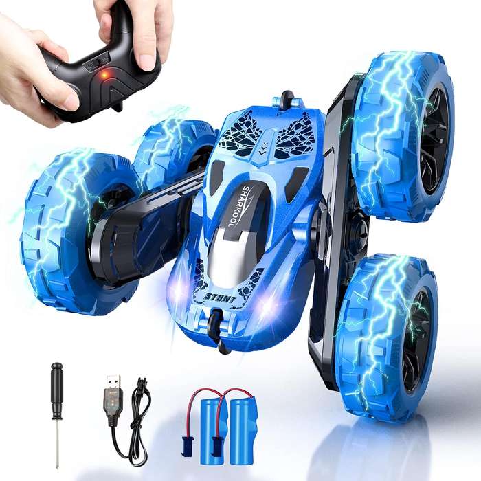 2.4GHZ Rapidly Rc Stunt Car (Green and Blue Only)