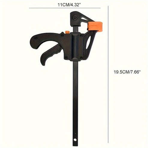 6pcs Quick Release F Clamps  4 Inch Adjustable Ratchet Bar For Woodworking Metal Construction