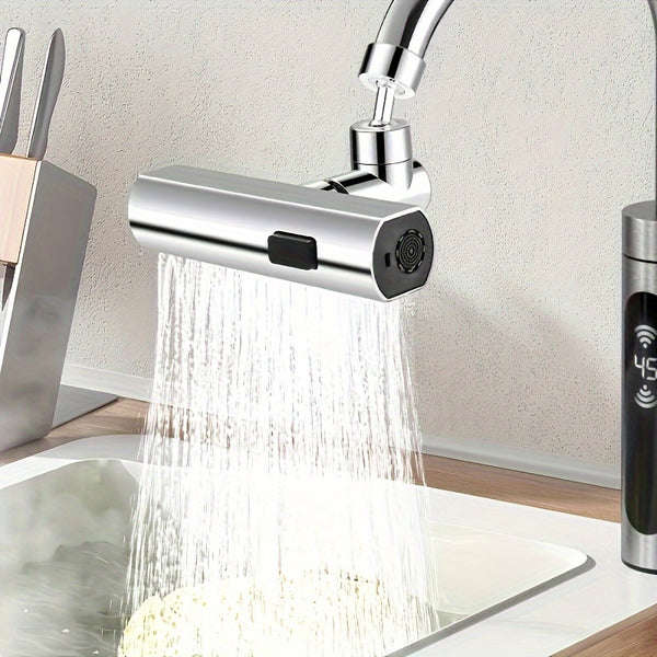 Swivel Kitchen Faucet Set with Touch Control, Waterfall Function and Sink Extension - ABS Material,