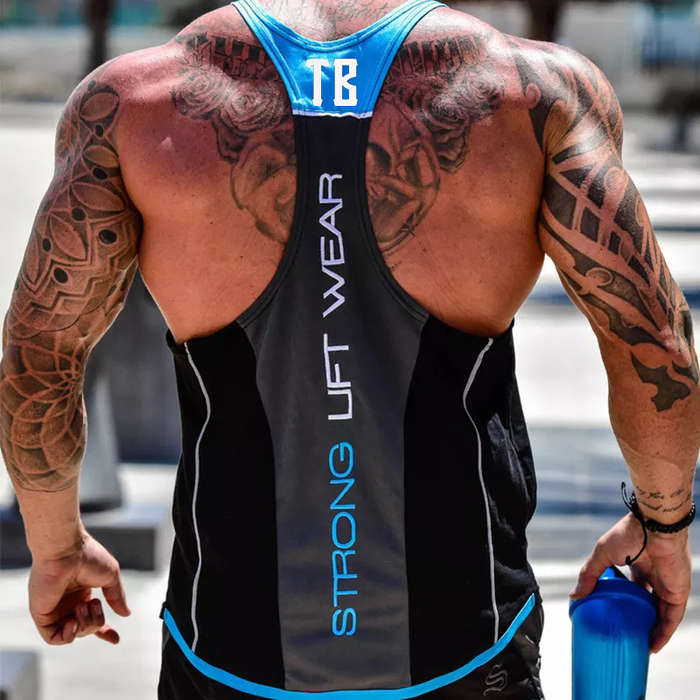 Toolbox Blue and Black Tanktop