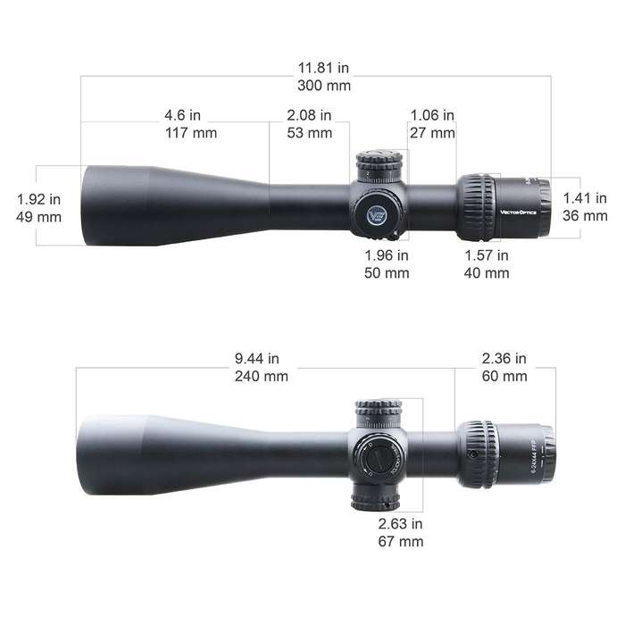 VECTOR OPTICS VEYRON 6-24X44 FFP - SCFF-23