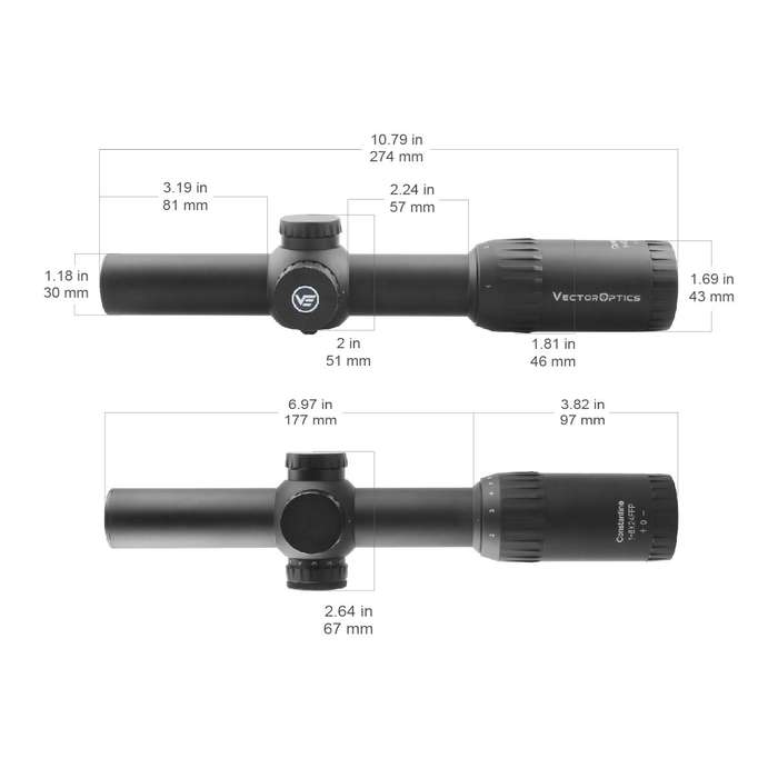 VECTOR OPTICS CONSTANTINE 1-8X24 CTR - SCFF-32