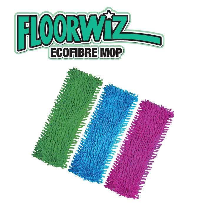 Floorwiz Ecofibre Mop Replacement Pad (Purple) | Microfibre Mop Pad