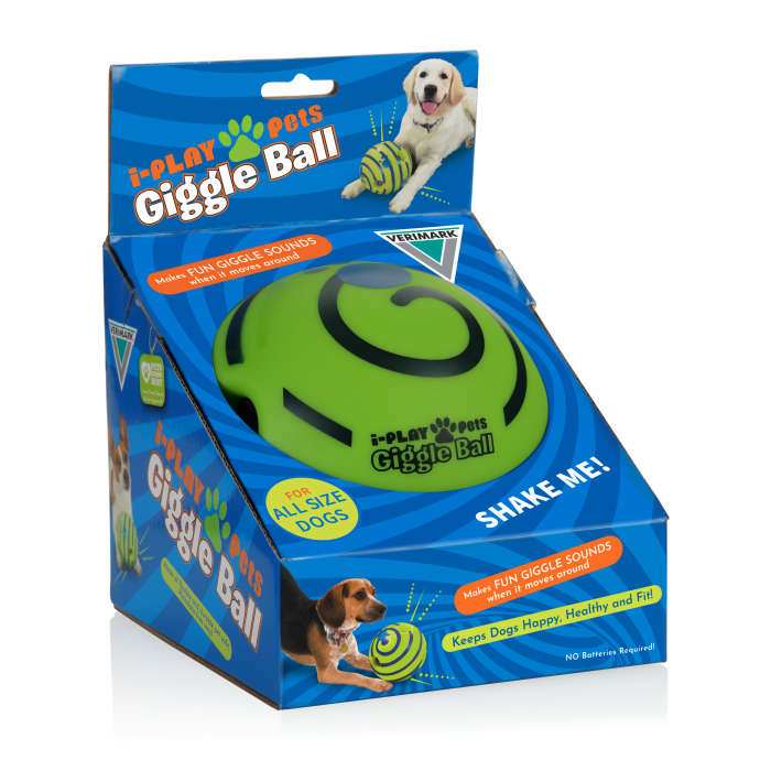 i-Play Pets Giggle Ball | Dog Play Ball