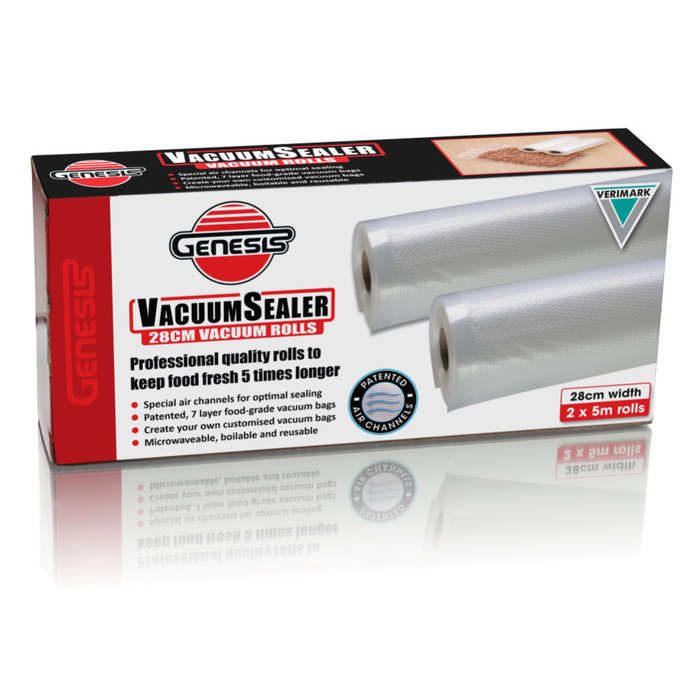 Genesis Vacuum Sealer Rolls | 2-Pack 28cm x 5m