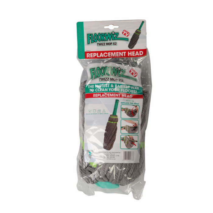 Floorwiz Twizz Mop X2 Replacement Head | Microfibre Spaghetti Mop Replacement Head