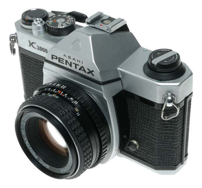 Asahi Pentax K1000 35mm Film SLR Camera SMC 1:2 50mm Lens Pouch