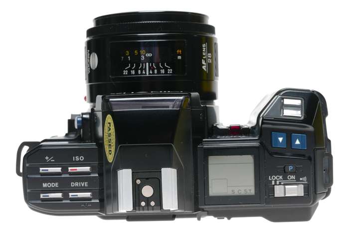 Minolta 7000 AF Black film camera 28mm 1:2.8 lens 2.8/28mm