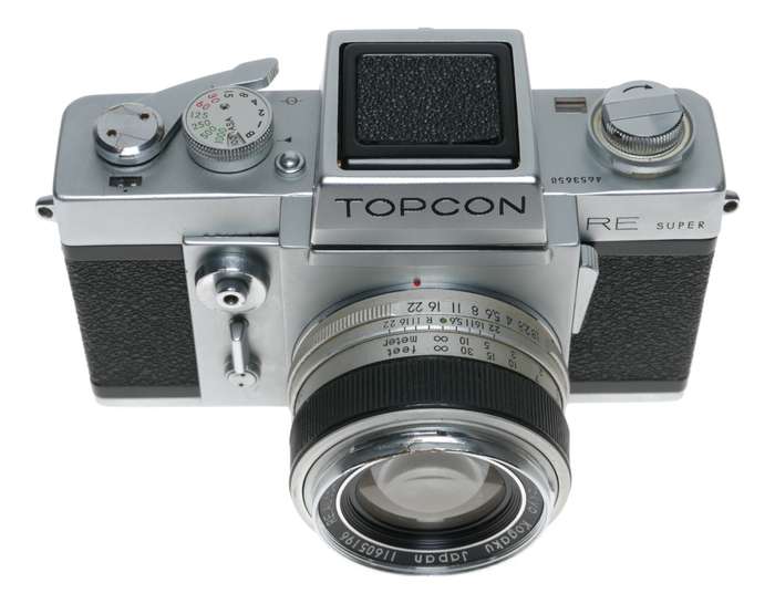 TOPCON RE Super SLR film camera 1.8 f=5.8cm auto-topcor lens