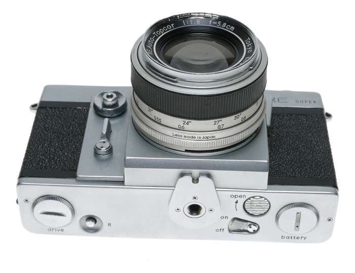 TOPCON RE Super SLR film camera 1.8 f=5.8cm auto-topcor lens