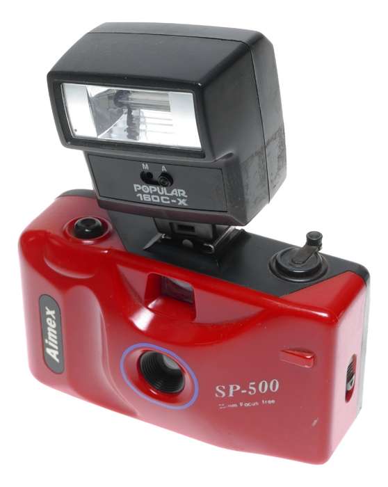 Aimex SP-500 point and shoot plastic 35mm film camera RETRO