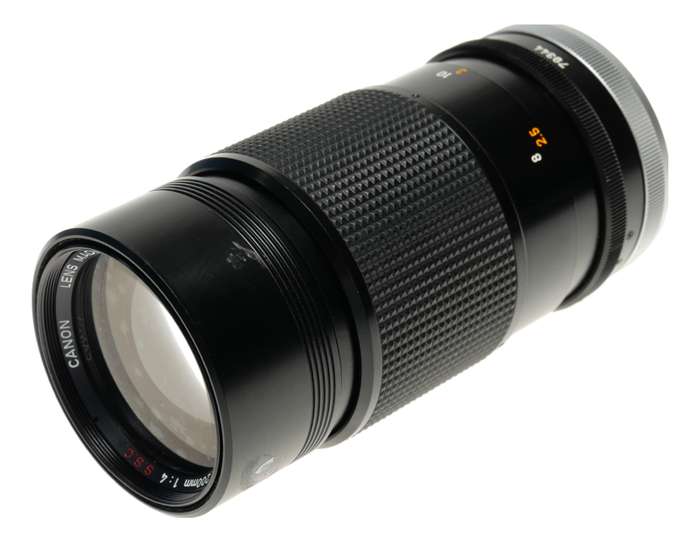 Canon FD mount 4/200mm lens 200mm F4 S.S.C vintage glass