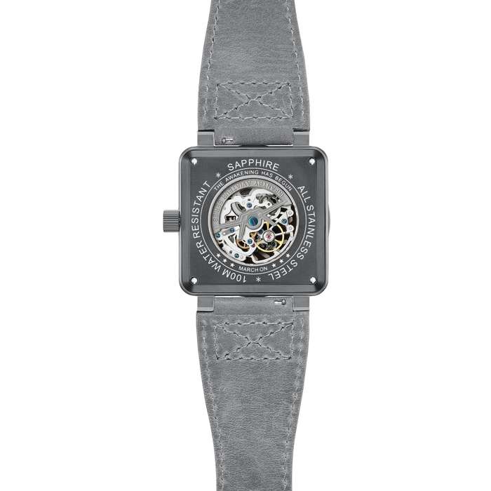 LOOK!! rrp 12,000.00 INFANTRY REVOLUTION® Mens AUTOMATIC JET ENGINE TURBINE 48mm SQUARE WATCH