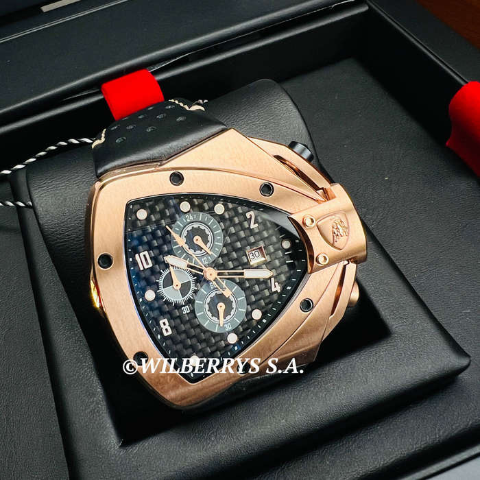 **pure beast worth R35k Tonino Lamborghini Men`s SPYDER ROSE GOLD Chronograph Watch NEW 100% GENUINE