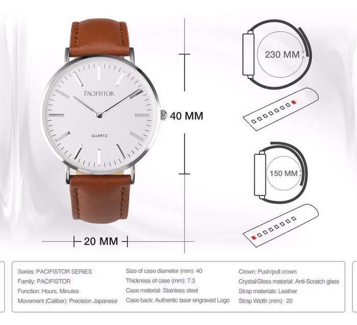 PACIFISTOR INFANTRY CO. Men`s LEATHER EGGSHELL WHITE TAN Watch Brand new BOXED, FULLY LOADED!