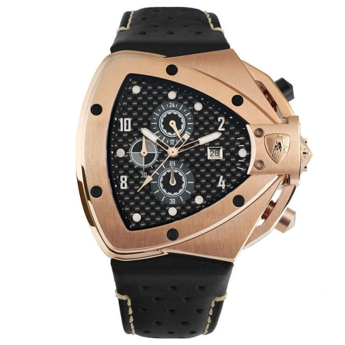 **pure beast worth R35k Tonino Lamborghini Men`s SPYDER ROSE GOLD Chronograph Watch NEW 100% GENUINE