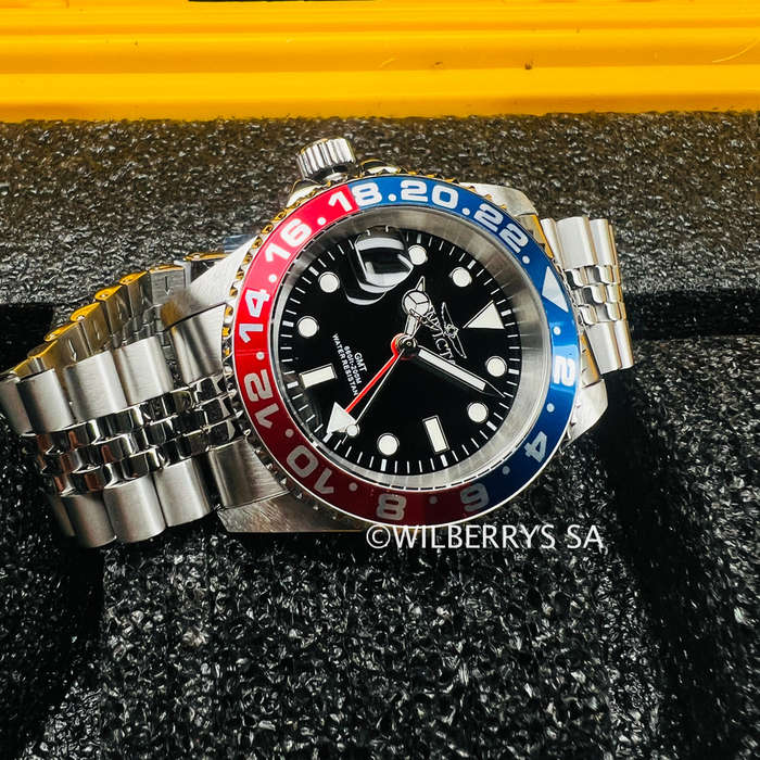 omg wow!! rrp R5,999.00 INVICTA Men`s Diver Swiss Inverted 42mm GMT Pepsi 200m Jubile Bracelet Watch