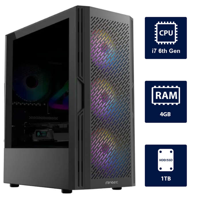 i7 6th, 4GB RAM, 1TB SSD Gaming Computer