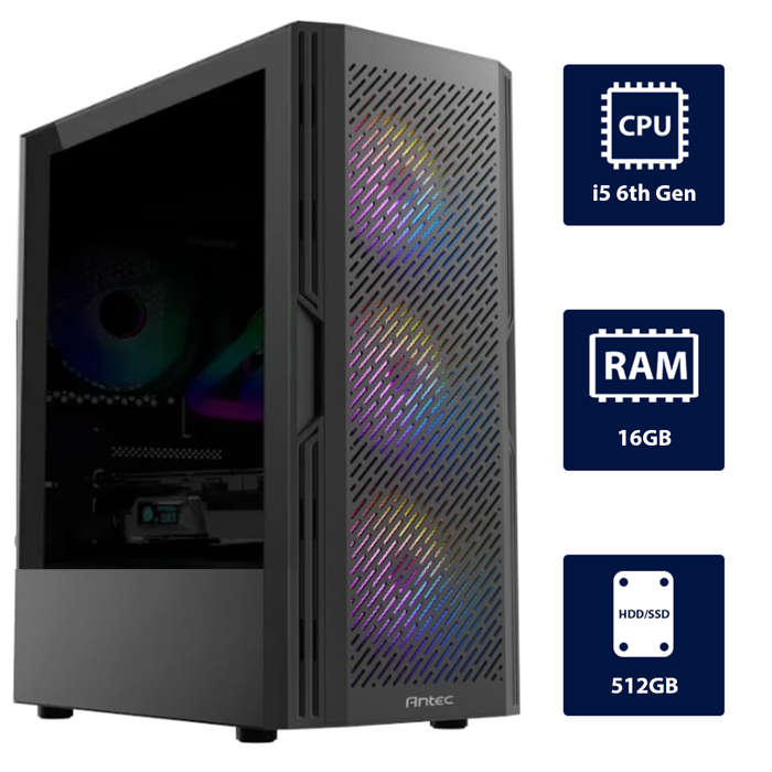 i5 6th, 16GB RAM, 512GB SSD Desktop Computer