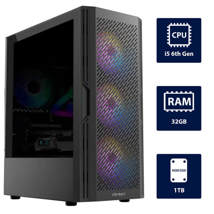 i5 6th, 32GB RAM, 1TB HDD Desktop Computer