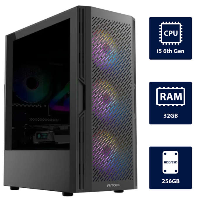i5 6th, 32GB RAM, 256GB SSD Desktop Computer