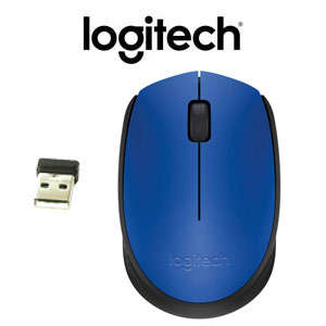 Logitech M171 Wireless Mouse - Blue Nano