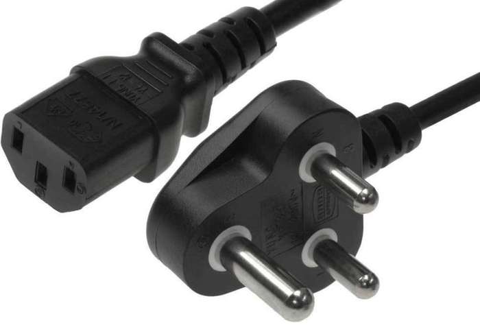 Computer Power Cable - PC Power Cable - Kettle Cord - 3 PIN RSA Plug