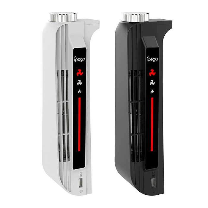 PS5 USB External 5-Fan Turbo Cooling Fan Ipega PG-P5031 White