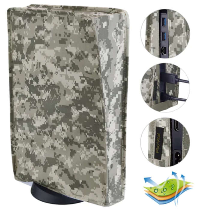 PS5 Dust Cover Nylon for Digital Edition and Ultra HD Consoles Digital Camouflague