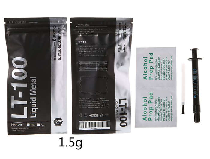 LT-100 Liquid Metal Thermal Conductive Paste 3g Ultra 128W/mK
