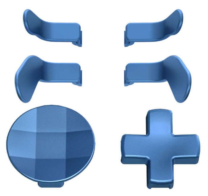 XBOX One Elite / Elite Series 2 Controller Paddle Kit Metallic Neptune Blue