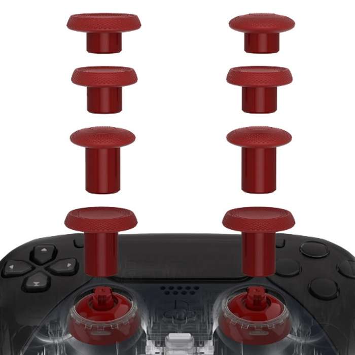 PS5 / PS4 ThumbsGear V2 Interchangeable Ergonomic Thumbstick Kit Carmine Red