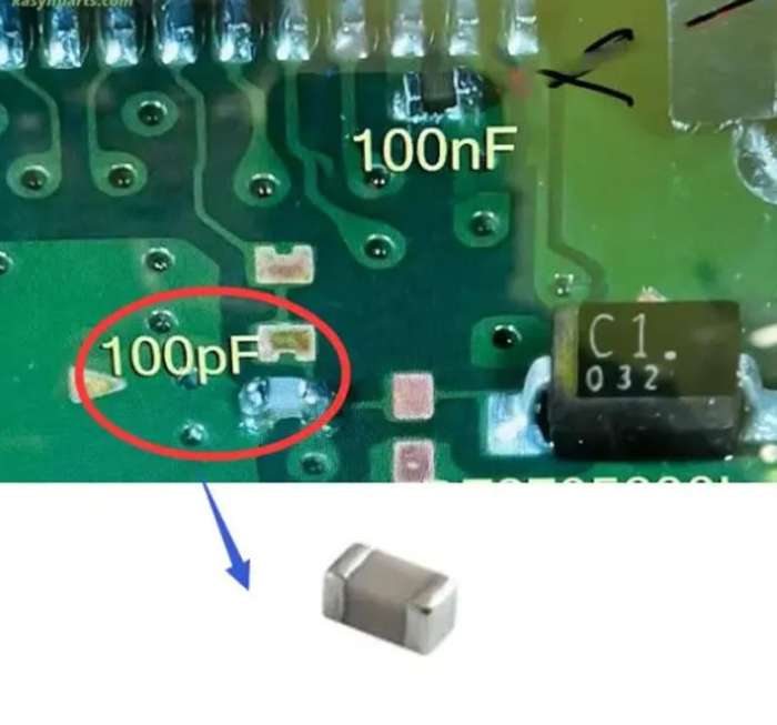 PS5 motherboard HDMI Port Capacitor 100pf 1005 Replacement