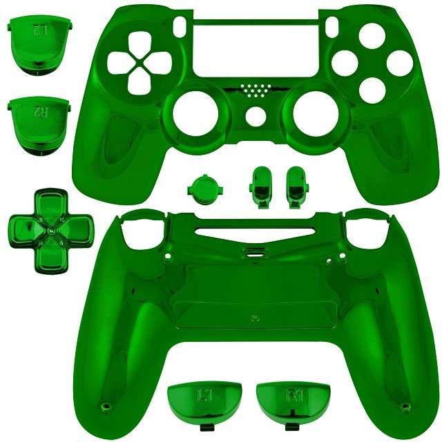 Ps4 Dualshock 4 Controller Shell Chrome Green