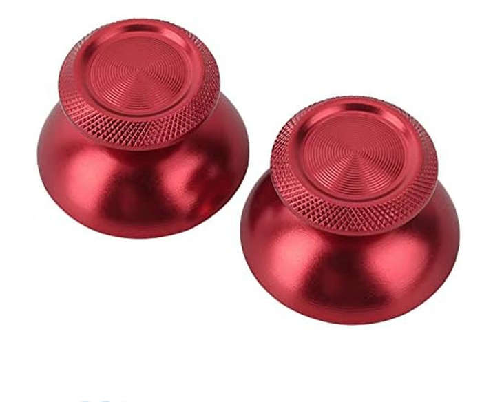 PS5 Dualsense Controller Metal Aluminum ThumbSticks Red Matt