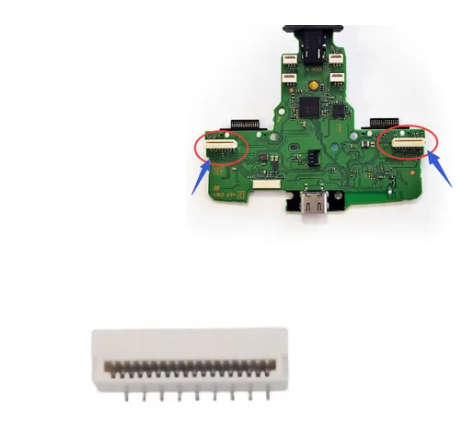 PS5 Dualsense Edge motherboard L R Trigger Ribbon cable connector