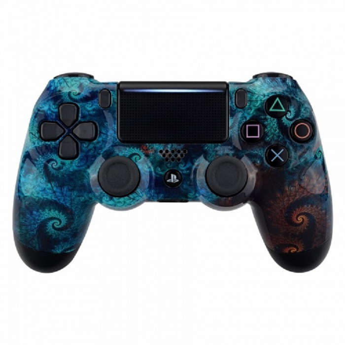 PS4 Dualshock 4 V2 Front Faceplate Art Series Neptune