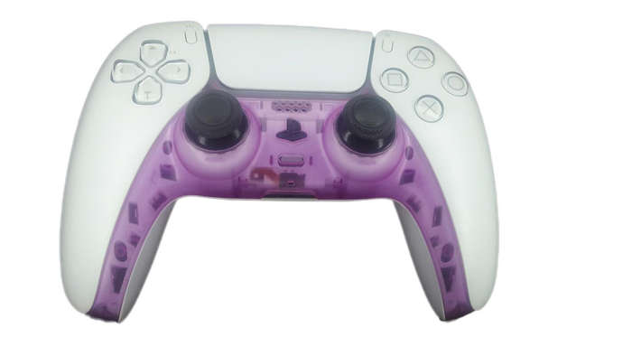 PS5 Dualsense Controller Plastic Trim Clear Purple