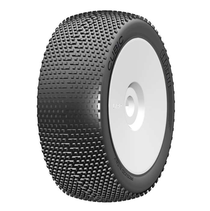 GRP - 1:8 BU - CUBIC - B -  MEDIUM - New Closed Cell Insert - Mounted on New Closed White Wheel - 1