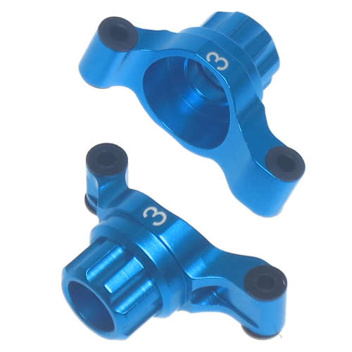 Yeah Racing Aluminum Rear Hub/Knuckle Arm 3 Degree For Tamiya TT02 #TT02-007-3BU  - 0.10kg