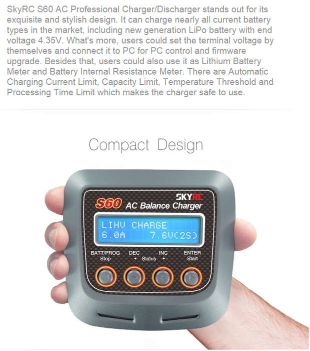 SkyRC - S60 Charger (SK-100106) - SkyRC 2kg
