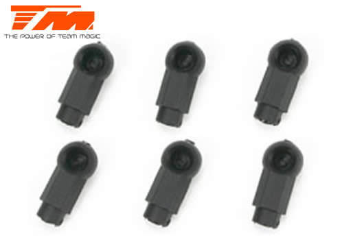 Team Magic Spare Part - G4RS - 4.0mm Short Ball End (6 pcs) - TM-504122 - 0.10kg